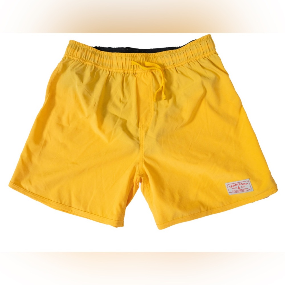 Territory Long Haul Run Men’s Yellow Shorts Size XL